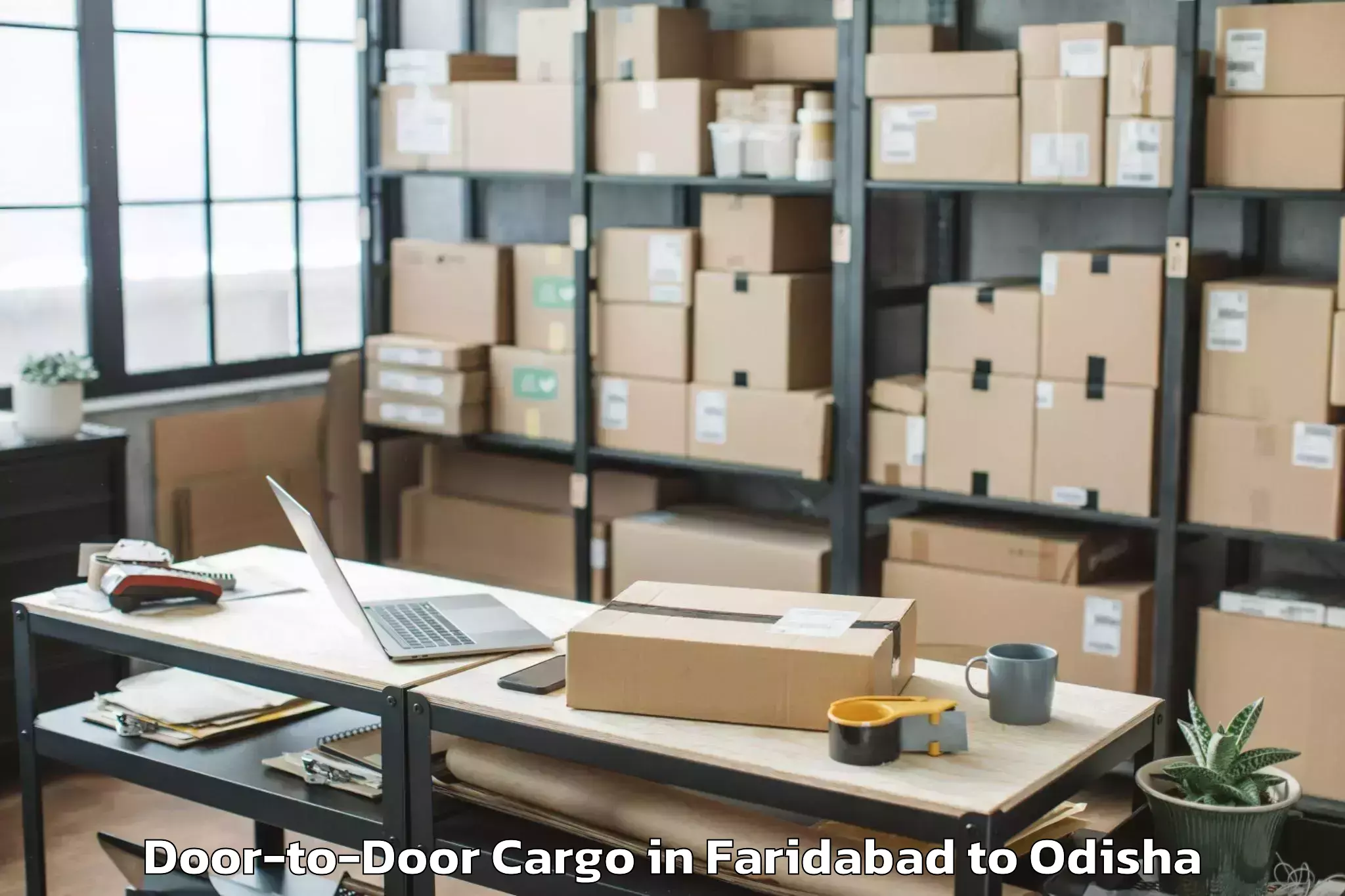 Efficient Faridabad to Mahulpalli Door To Door Cargo